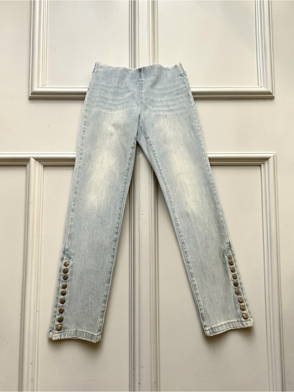 Soft Surroundings Denim Legging Pull On Jeans. Light Wash. Size: Medium